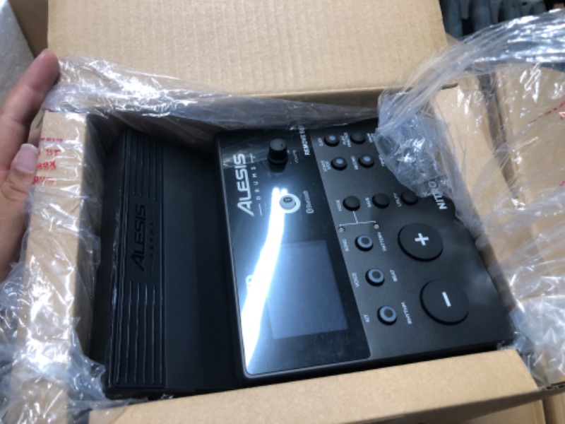 Photo 1 of ***FACTORY SEALED*** ****OPENED FOR INSPECTION***
Alesis Nitro Max Kit Compact Electric Drum Kit with Quiet Mesh Pads, 10" Dual-Zone Snare, Bluetooth, 440+ BFD Sounds, Drumeo, USB MIDI, Kick Pedal