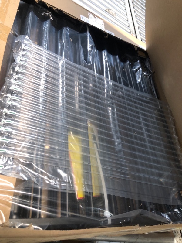 Photo 1 of ***FACTORY SEALED***
COMOMY 127.8" Extra Wide Baby Gate, Dog Gate for House Stairs Doorways Fireplace, Auto Close Pet Gate with Door Walk Through, 5 Metal Panels, Hardware Mounted Baby Fence Indoor Outdoor(30" Tall,Black)
