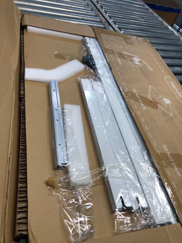 View 3 of ***FACTORY SEALED*** **OPENED FOR INSPECTION***
maxtek Rolling Whiteboard, 48x36 Large Magnetic White Board with Stands, Big Double-Sided White Board Dry Erase on Wheels for Homeschool, Home Office, Office, School (Silver, 48 x 36)