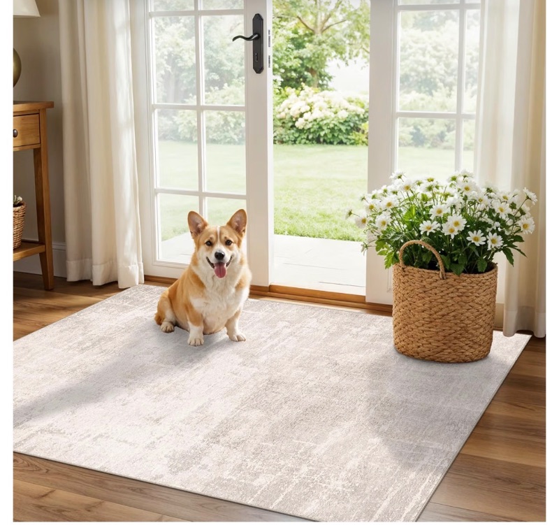 View 1 of
Washable 3x4 Kitchen Area Rugs: Abstract Stain-Resistant Sink Rug Non-Slip Durable Doormat Ultra Soft Bedroom Nursery Besides Carpets Indoor Water Resistant Bathroom Floor Mat(3x4,Beige/Cream)