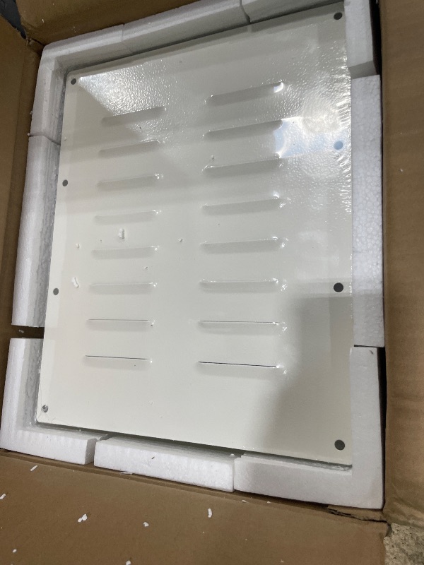 View 3 of 2 Pack Heavy-Duty Steel Shipping Container Vents 11.26"x14", Weatherproof Louvered Air Vent Panels for Shipping Containers, Improve Airflow & Reduce Condensation, Rust-Resistant Container Accessories