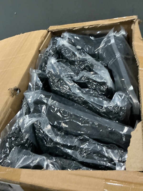 View 2 of 100 Pcs Black Washable Removable Universal for Wedding Party Dining Banquet Polyester Spandex Stretch Slipcovers Chair CoversY