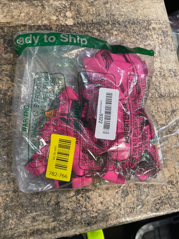 View 2 of 12-Pack Hot Pink Breakaway Lanyards with Waterproof Badge Holders, Polyester Neck Straps for ID Cards, Events, Office, and Schools