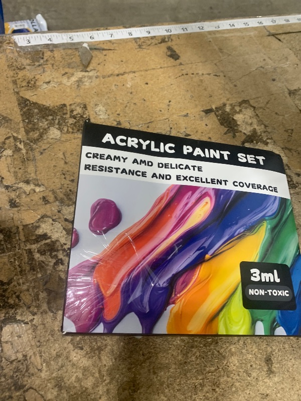 View 2 of 10 Pack Mini Acrylic Paint Set,6 Colors Acrylic Paints Strips for Adults Craft Paint, 80 PCS Painting Kit Container Strips Storage, Perfect for Home Birthday Classroom Party Favors (10, 6 Color, 3 ml)