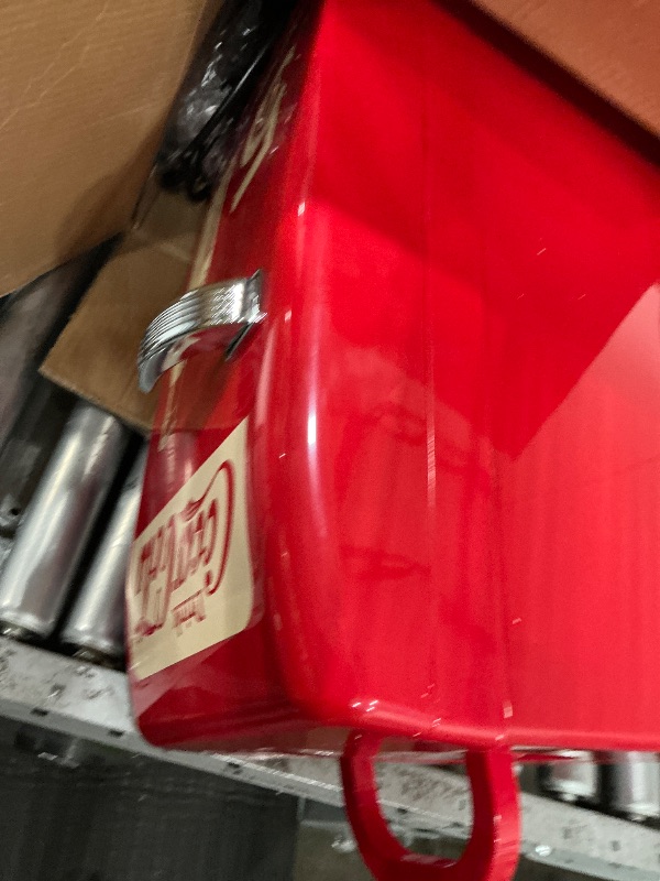 View 3 of **PARTS ONLY** Coca Cola Mini Fridge - Refrigerator for Bedroom Office, Portable Table Top Beverage Cooler, 12V 110V Refrigerador For Drink, Soda, Wine, Use In Car, Dorm, Outdoor, Patio,18 Can