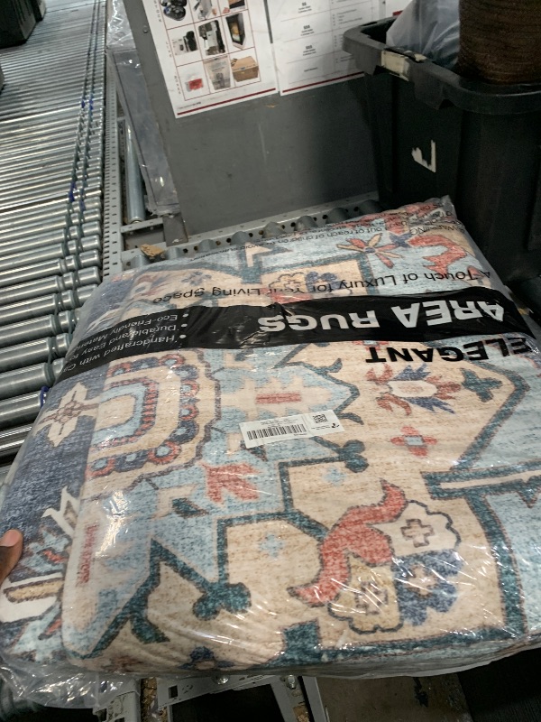 View 3 of 10x14 Area Rug: Large Rugs for Living Room Soft Thin Stain Resistant Carpet