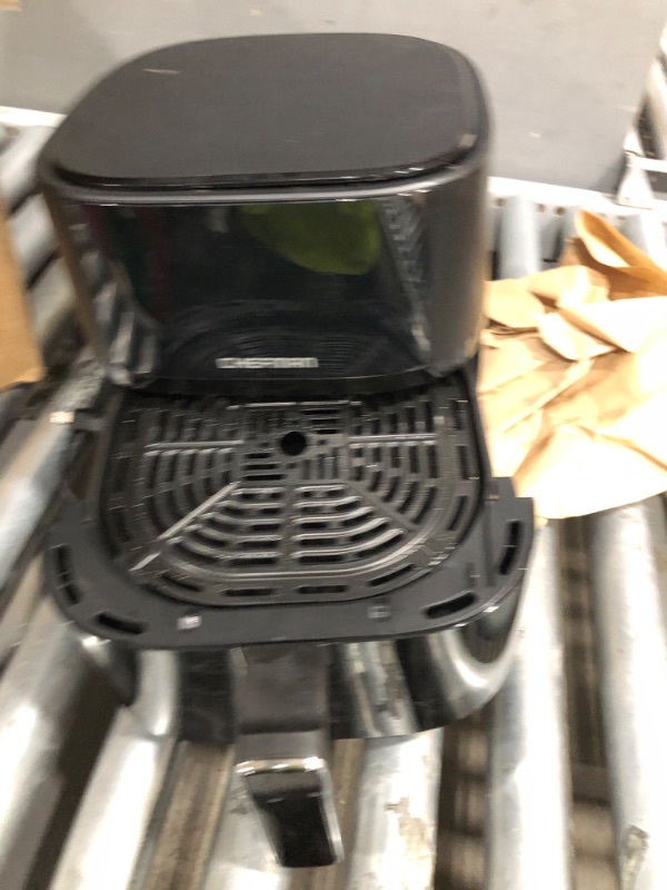View 4 of **PARTS ONLY** Chefman Air Fryer – 4 QT Compact Airfryer for Quick & Easy Meals, Features Hi-Fry Technology for Extra Crisp, Easy-View Window, Touch Controls with 4 Presets, Nonstick & Dishwasher Safe Basket - Black