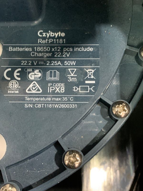View 5 of ***SEE NOTES****CZYBYTE Robotic Pool Vacuum Cleaner