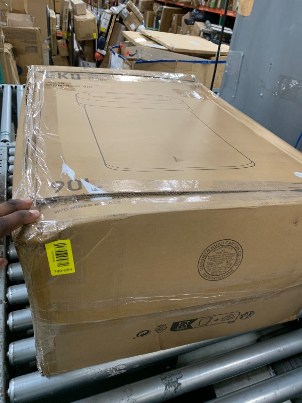 View 3 of *** MISSING LID ***
EKO Urban 24 Gallon/ 90 Liter Open Top Stainless Steel Slim Commercial Trash Can, Tall Kitchen Garbage Bin, Heavy-Duty Commercial Grade Large Trash Can for Home, Office, Hotel, Cafe, Restaurant, Dorm