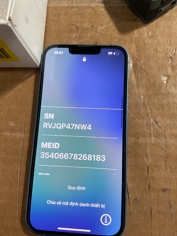 View 5 of *** LOCKED *** Apple iPhone 13, 128GB, Blue - Unlocked