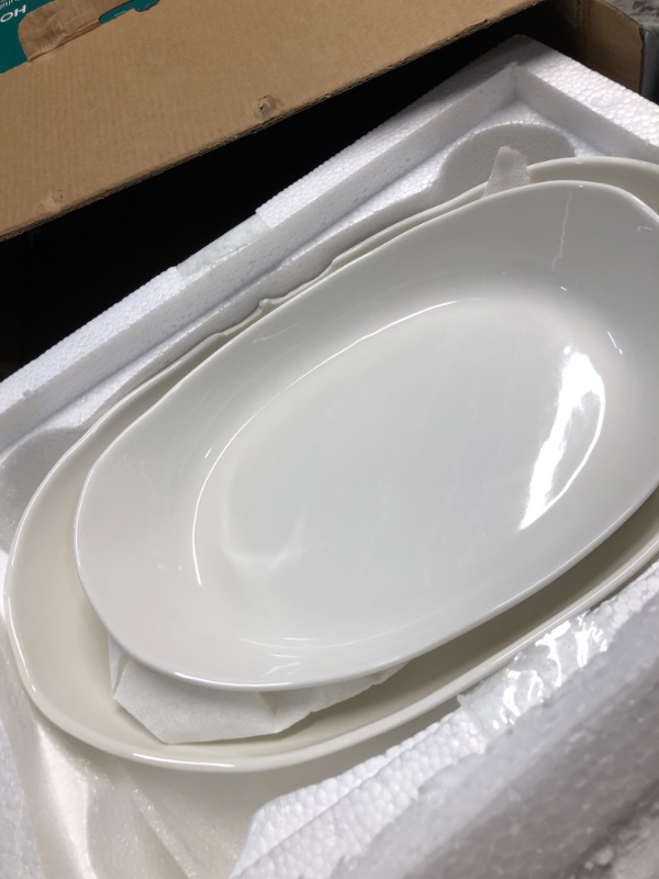 View 4 of ***DAMAGED - SEE NOTES/PICTURES***HOMKULA 2 Tier Ceramic Fruit Bowl