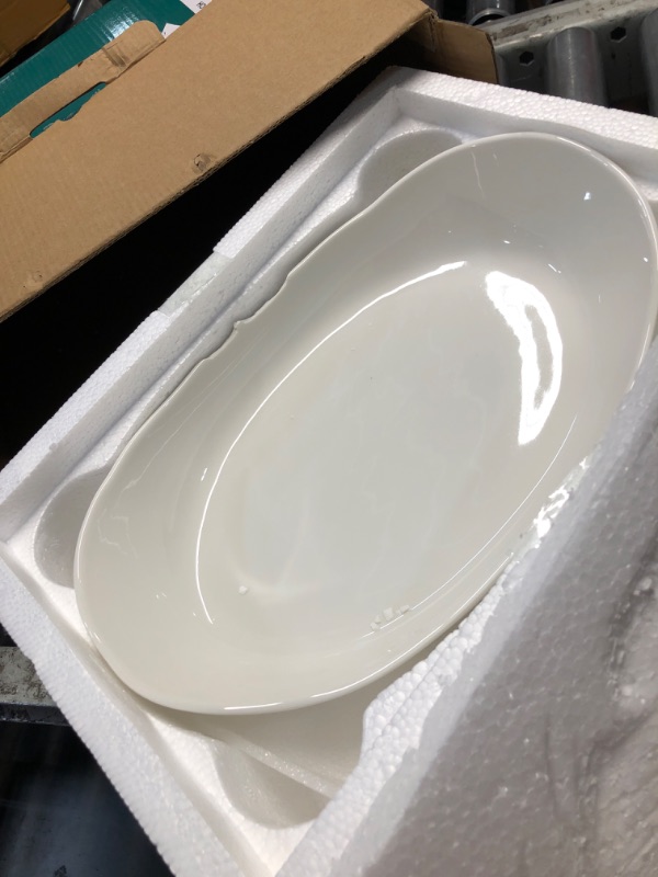 View 3 of ***DAMAGED - SEE NOTES/PICTURES***HOMKULA 2 Tier Ceramic Fruit Bowl