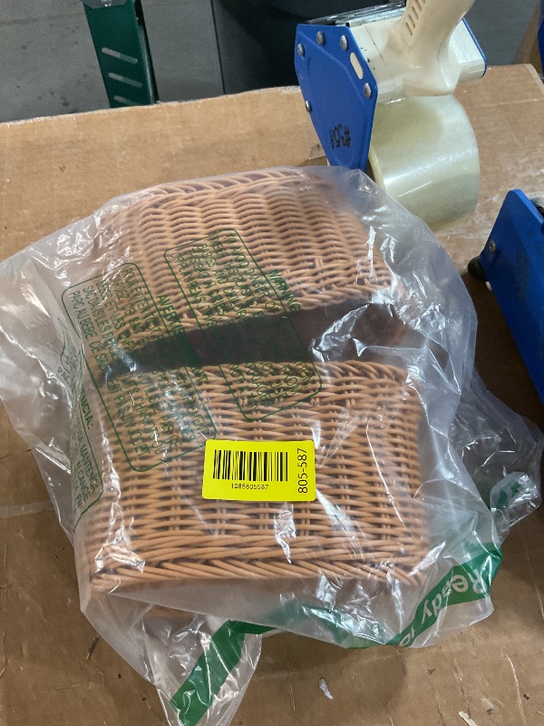 Photo 1 of ***STOCK IMAGE FOR REFERENCE***
Wicker Bread Basket,Handwoven Storage Basket for Fruit Basket Vegetables Cosmetics in Home Restaurant & Bakery (Oval 2Pack)