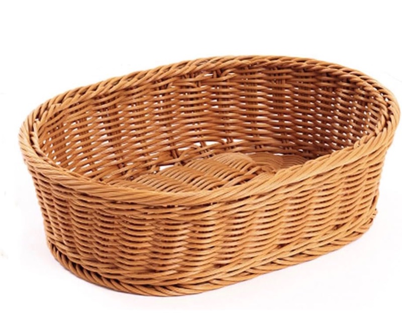 Photo 1 of ***STOCK IMAGE FOR REFERENCE***
Wicker Bread Basket,Handwoven Storage Basket for Fruit Basket Vegetables Cosmetics in Home Restaurant & Bakery (Oval 2Pack)