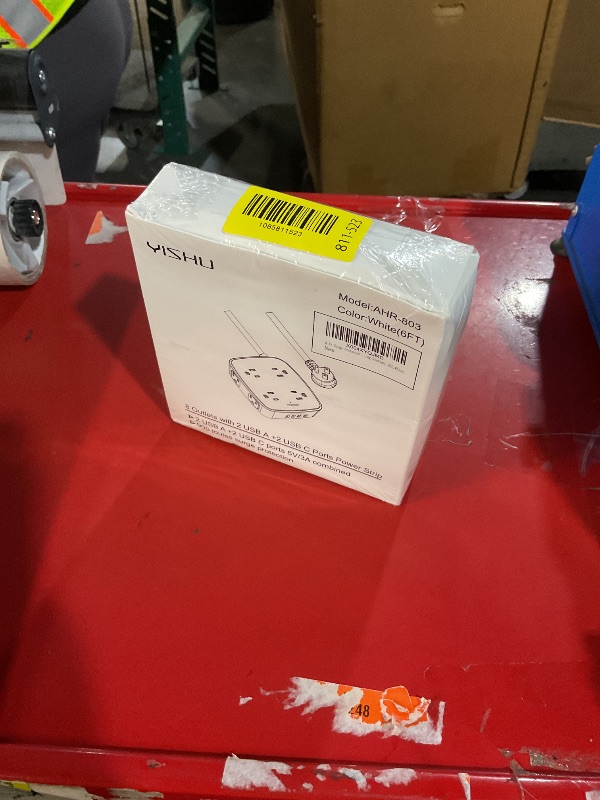 View 2 of ***FACTORY SEALED***
YISHU Surge Protector Power Strip with 8 Outlets & 4 USB Ports, 6 Ft