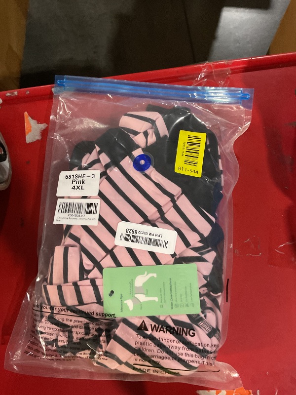 View 2 of ***LIKE NEW/OPEN BOX***
Kuoser Dog Recovery Suit with Anti Licking Rear Leg Sleeve, Pink 4XL