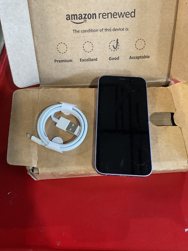 View 5 of ***MANAGEMENT DEVICE***ACCOUNT LOCKED*** 

Apple iPhone 12 Mini, 128GB, Purple - Unlocked (Renewed)