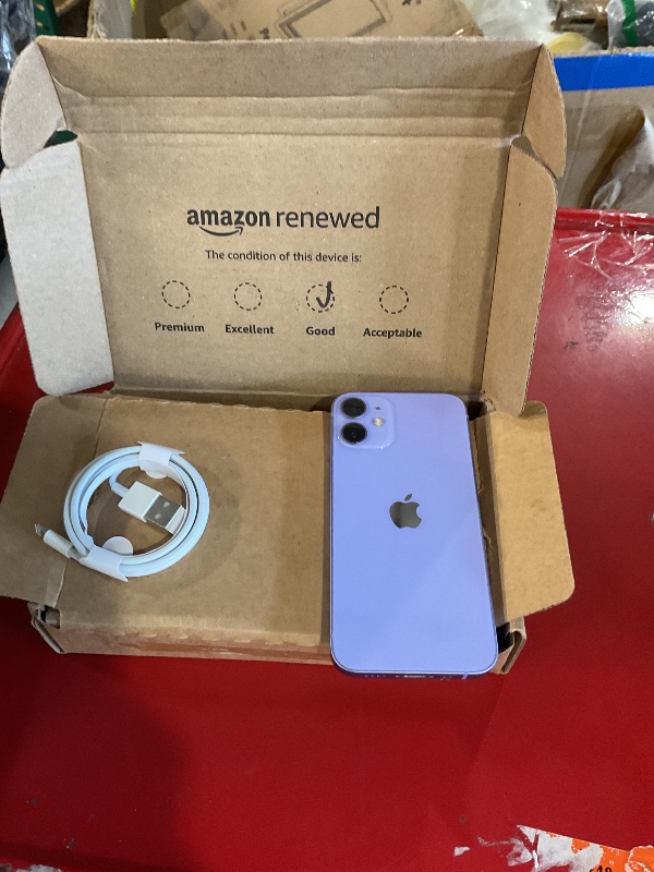 View 6 of ***MANAGEMENT DEVICE***ACCOUNT LOCKED*** 

Apple iPhone 12 Mini, 128GB, Purple - Unlocked (Renewed)