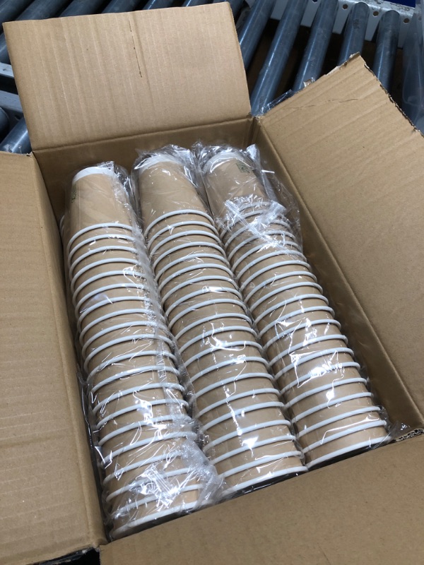 View 3 of ***STOCK PHOTO FOR REFERENCE ONLY***NYHI 12 oz Ripple Insulated Coffee Cups (150 Pack)