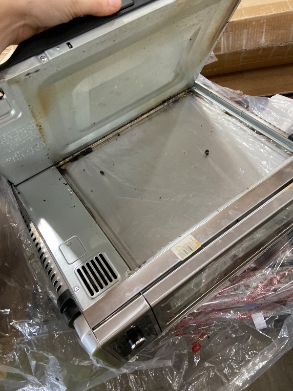View 4 of **VERY HEAVILY USED**Ninja Foodi Digital Air Fry Countertop Oven, 8-in-1, XL, Silver