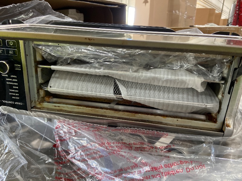 View 5 of **VERY HEAVILY USED**Ninja Foodi Digital Air Fry Countertop Oven, 8-in-1, XL, Silver