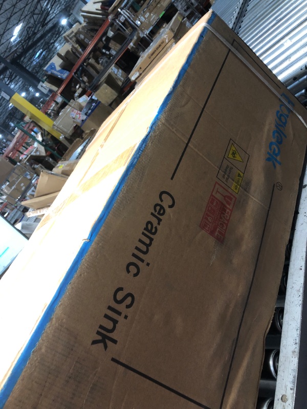 View 3 of ***FACTORY SEALED OPENED FOR INSPECTION***Hugsleek 30" Undermount Kitchen Sink - White Fireclay