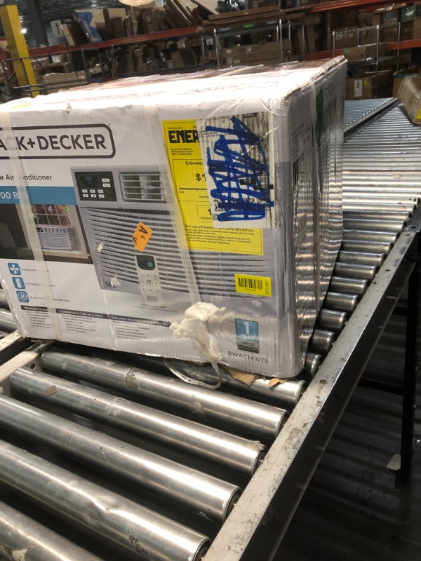 View 2 of ***FACTORY SEALED***BLACK+DECKER Window Air Conditioner 14000 BTU, BWAC14WTB, White