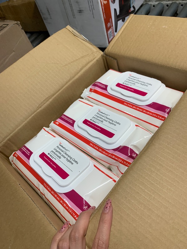 View 2 of ****6 PACK***Cardinal Health Personal Cleansing Wipe 9 x 13" 2AWU-64, 1 Pack 64 Wipes