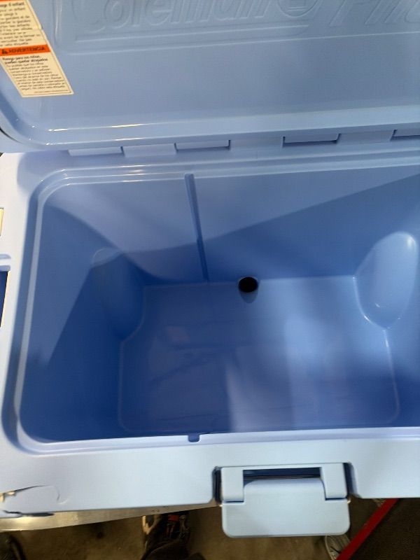View 4 of ***DAMAGED***
Coleman Pro 55-Quart Hard Cooler with Wheels, Blue Sky