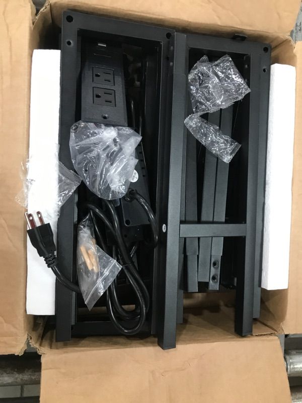 View 4 of **HARDWARE IS LOOSE IN BOX**
 SUPERJARE 78.8" Narrow Console Table with Charging Station