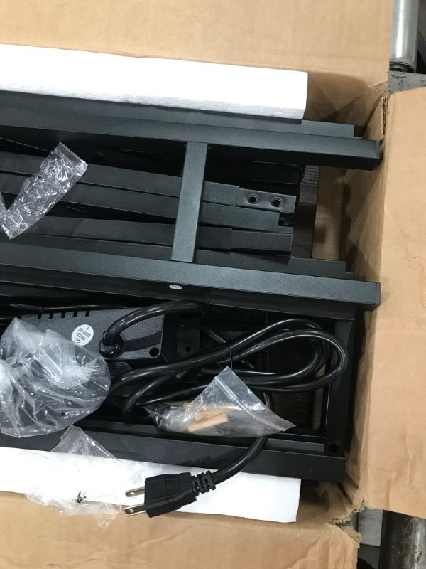 View 3 of **HARDWARE IS LOOSE IN BOX**
 SUPERJARE 78.8" Narrow Console Table with Charging Station