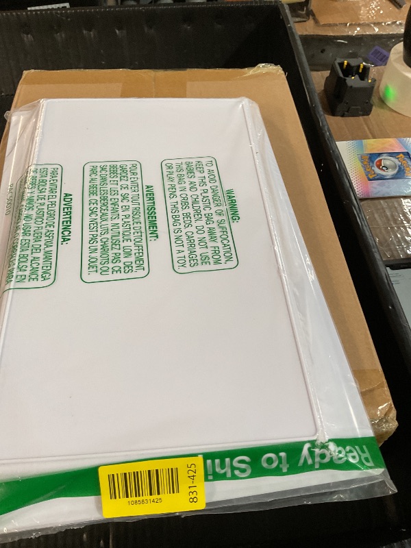 View 2 of ***PARTIAL SET ***I00000 White Plastic Serving Tray, 15" x 10" Rectangle