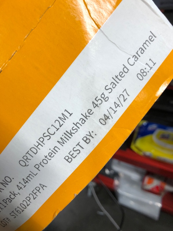 View 2 of ***EXPIRATION:04/14/27***Quest Nutrition Salted Caramel Flavored High Protein Shake, 45g Protein, 2g Sugar, 2g Net Carbs, Ready to Drink, Gluten Free, 12 Count