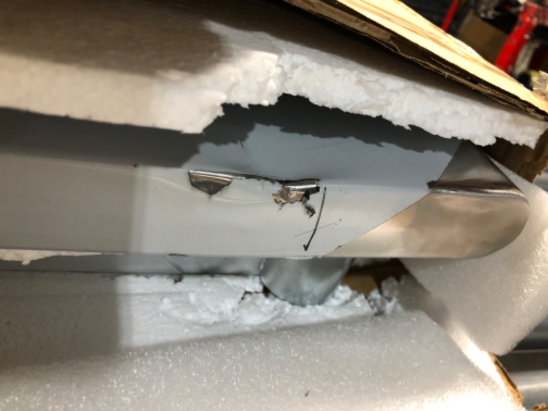 View 2 of ***DAMAGED - SEE NOTES/PICTURES***Hally Stainless Steel Table 24 x 60 with Drawer and Removable Pan