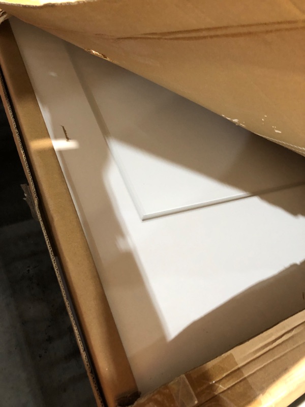 View 3 of ****USED***
BarnSmith 30"x84" Concealed Sliding Barn Door, Shaker Style Flat 1 Panel White Primed Solid Core Hidden Barn Door with Soft Close Installation Hardware and Handles Included, Pre-Assembled Panel