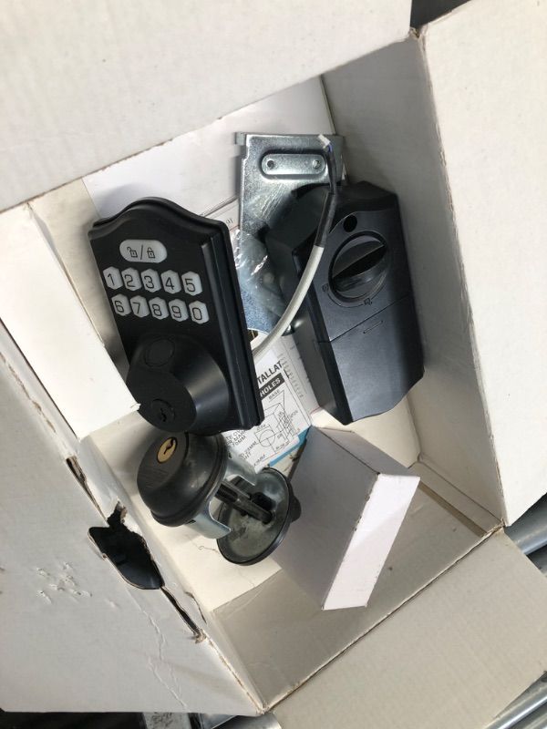 View 2 of ***MISSING PARTS*** Ulecoce Fingerprint Keypad Deadbolt with Knob Set, Keyless Entry Door Lock with App Control, Door Locks for Front Door, Auto Lock?One-Touch Lock, 100+ User Codes?5 Keys, Easy Installation, Matte Black