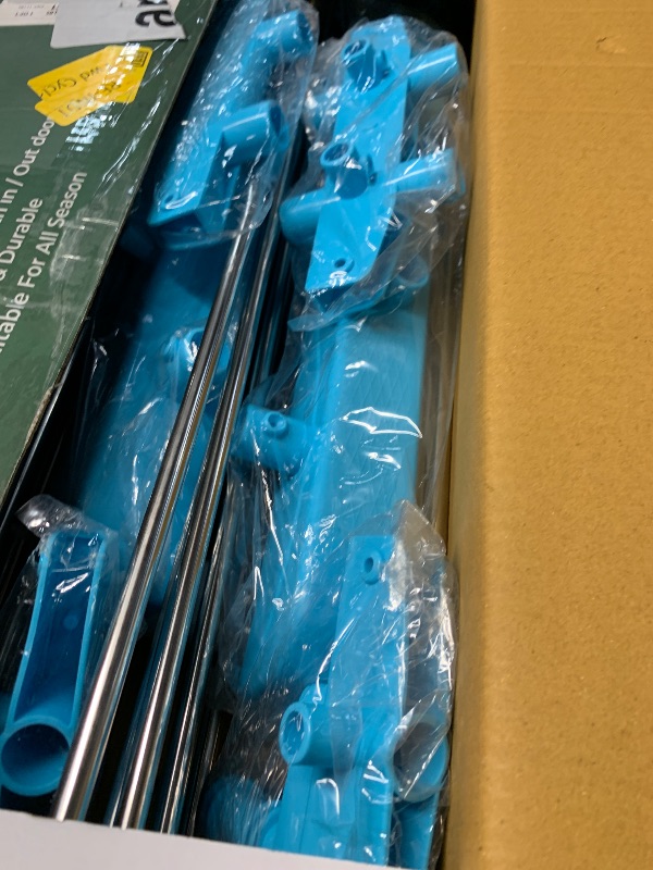 View 2 of ***DAMAGED - SEE NOTES/PICTURES***HomeAra 3-Tier Clothes Drying Rack - Large, Blue