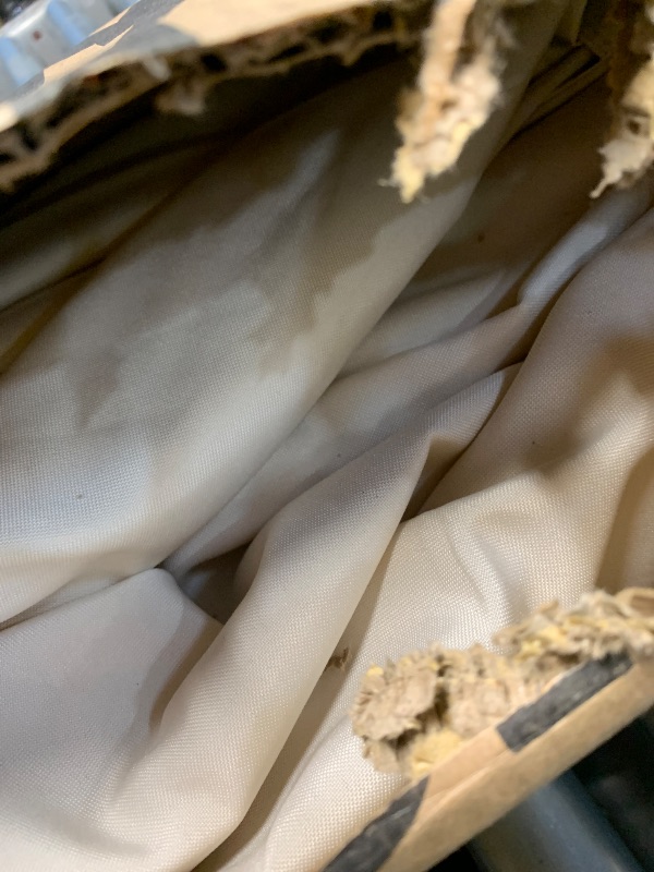 View 2 of ***MIssing Cover, only frame*** JONATHAN Y Collins 9' Scalloped Market Patio Umbrella, Cream