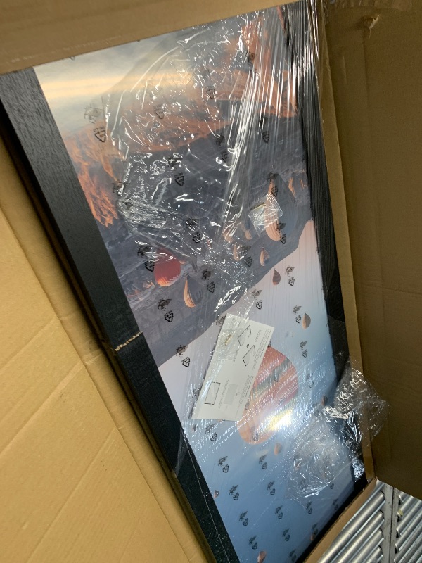 Photo 1 of ***DAMAGED - SEE NOTES/PICTURES*** JCJMY 13x39 Inch Black Picture Frame