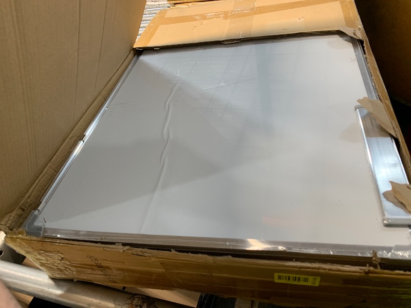 Photo 1 of ***DAMAGED - SEE NOTES/PICTURES*** Tinlade Magnetic Dry Erase Whiteboards, 36 x 24 Inches, Aluminum Frame