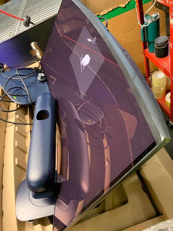 Photo 1 of ***DAMAGED - SEE NOTES/PICTURES*** Alienware AW3425DW 34" QD-OLED Gaming Monitor
