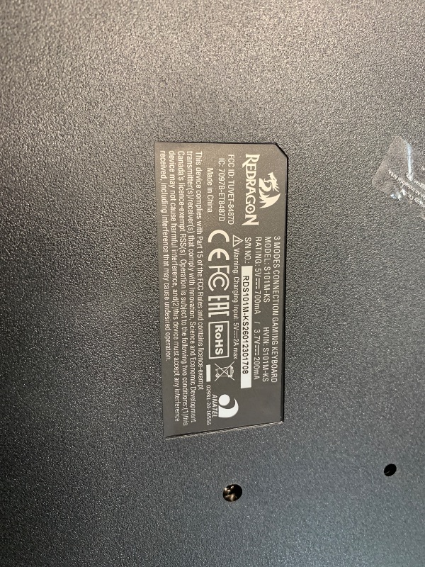 Photo 1 of ***MISSING PARTS*** Redragon S101M-KS Wireless Gaming Keyboard and Mouse Combo
