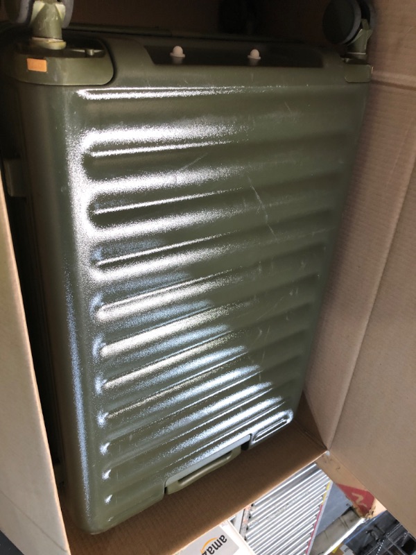 Photo 1 of ***STOCK PHOTO FOR REFERENCE ONLY*** Nobl Travel Zipperless Check in Suitcase - Aluminum Frame, Forest Green