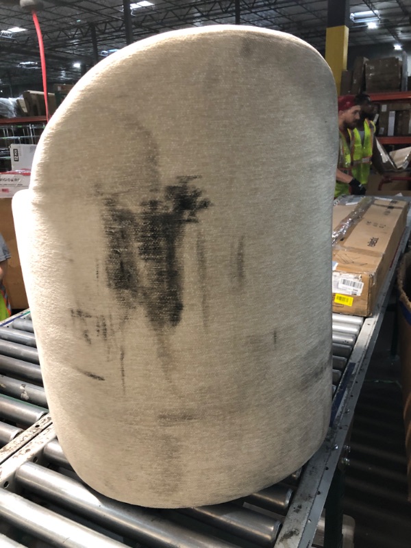 View 3 of ***DAMAGED - SEE NOTES/PICTURES***mKISLOT Upholstered Dining Chairs Set of 1 with Caster, Pre-Assembled, Sand