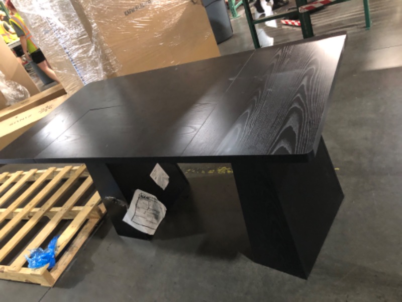 View 4 of ***TRUCK/TRAILER PICKUP ONLY*** ***STOCK PHOTO FOR REFERENCE ONLY***  BON AUGURE Black Coffee Table, 43 Inch Fluted Living Room Tables, Modern