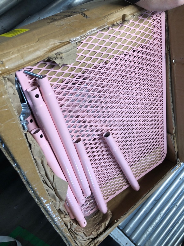 View 2 of ****USED UNKOWN IF MISSING PARTS***
Amazon Basics 3-Tier Rolling Utility or Kitchen Cart, Lockable Wheels, Multifunctional Storage, Metal Storage Organizer, Portable, Dusty Pink