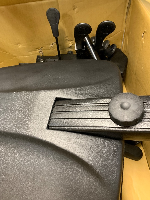 View 2 of *USED MISSING PARTS*Office Star EC Series Professional Executive Ergonomic High Back Office Chair with Dual Function Control, Padded Contour Seat and Adjustable Padded Arms, Dillon Black