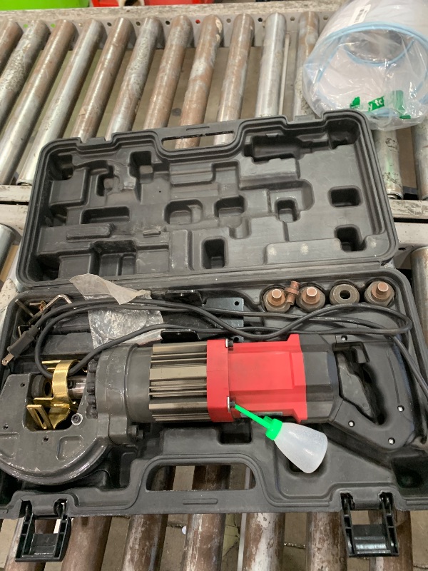 View 4 of ****MISSING SOME ACCESSORIES, PART SONLY , NON FUNCTIONAL ***** 1400W Electric Hydraulic Hole Puncher,22T Heavy Duty Hydraulic Hole Punch