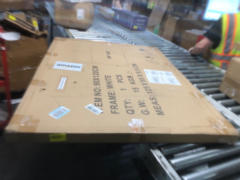 View 2 of ***FACTORY SEALED***
***OPENED FOR INSPECTION***
KIZZBY Glass Dry Erase Whiteboard - 48"x36" Frameless Magnetic Board