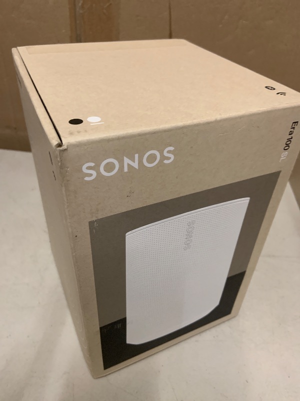 Photo 1 of Sonos Era 100 SL Compact, Microphone-Free Speaker - White